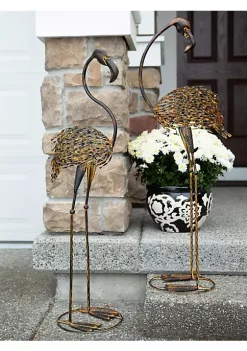 Summerfield Terrace Cast Iron Flamingo Yard Art Pair -Bella-Vita || Summerfield Terrace Shop Belk 1030