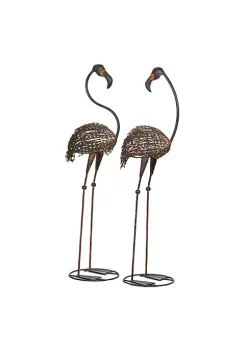 Summerfield Terrace Cast Iron Flamingo Yard Art Pair -Bella-Vita || Summerfield Terrace Shop Belk 1032