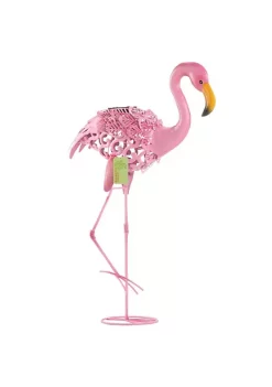 Summerfield Terrace Solar Lighted Flamingo Yard Art - Leaning -Bella-Vita || Summerfield Terrace Shop Belk 1035