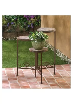 Summerfield Terrace Rustic Triple Planter Stand -Bella-Vita || Summerfield Terrace Shop Belk 1040