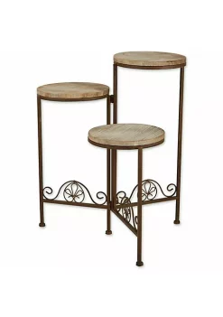 Summerfield Terrace Rustic Triple Planter Stand -Bella-Vita || Summerfield Terrace Shop Belk 1041