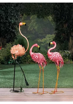Summerfield Terrace Walking Flamingo Metal Garden Decor -Bella-Vita || Summerfield Terrace Shop Belk 1048