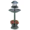 Summerfield Terrace Solar-Lighted Birdbath and Planter -Bella-Vita || Summerfield Terrace Shop Belk 1049