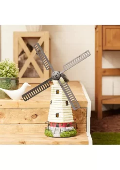 Summerfield Terrace Solar Light-Up Lighthouse Windmill Garden Decor -Bella-Vita || Summerfield Terrace Shop Belk 1056
