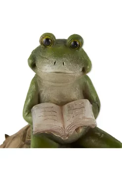 Summerfield Terrace Frog Reading on Turtle Solar Garden Light 10 Summerfield Terrace Frog Reading on Turtle Solar Garden Light -Bella-Vita || Summerfield Terrace Shop Belk 1067