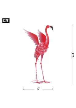 Summerfield Terrace Flying Flamingo Metal Garden Decor Head Up - 27.5 inches -Bella-Vita || Summerfield Terrace Shop Belk 1071