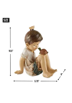 Summerfield Terrace Little Boy with Turtle Solar Garden Light -Bella-Vita || Summerfield Terrace Shop Belk 1090