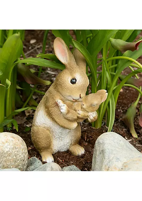 Summerfield Terrace Bonding Time Mom & Baby Rabbit Figurine 4 Summerfield Terrace Bonding Time Mom & Baby Rabbit Figurine - Image 2