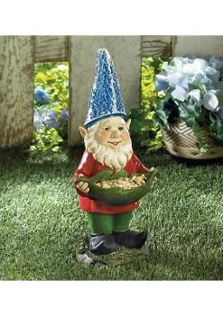 Summerfield Terrace Bird Feeder Solar Light-Up Gnome Bird Feeder -Bella-Vita || Summerfield Terrace Shop Belk 1099