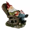 Summerfield Terrace Solar Red Bird Rocking Chair Gnome -Bella-Vita || Summerfield Terrace Shop Belk 1112