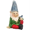 Summerfield Terrace Cheery Gnome with Bird Solar Garden Statue -Bella-Vita || Summerfield Terrace Shop Belk 1134