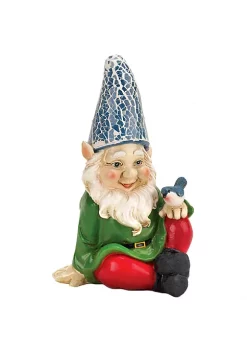 Summerfield Terrace Cheery Gnome with Bird Solar Garden Statue 11 Summerfield Terrace Cheery Gnome with Bird Solar Garden Statue -Bella-Vita || Summerfield Terrace Shop Belk 1138