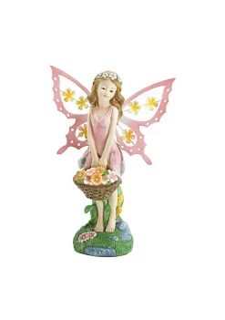 Summerfield Terrace Classic Decorative Pink Fairy Solar Garden Statue -Bella-Vita || Summerfield Terrace Shop Belk 1150