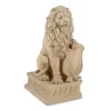 Summerfield Terrace Lion with Shield Garden Statue - Ivory -Bella-Vita || Summerfield Terrace Shop Belk 1167