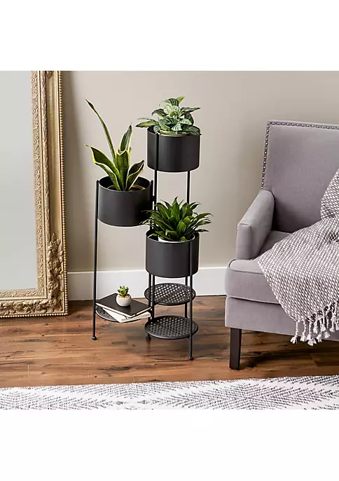 Summerfield Terrace 3-Tier Barrel Bucket Plant Stand 4 Summerfield Terrace 3-Tier Barrel Bucket Plant Stand - Image 2