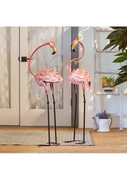 Summerfield Terrace Flirty Flamingo Pair Lawn Decorations -Bella-Vita || Summerfield Terrace Shop Belk 1191