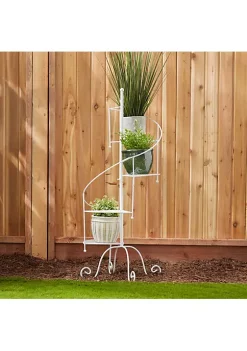 Summerfield Terrace White Spiral Showcase Plant Stand -Bella-Vita || Summerfield Terrace Shop Belk 1208