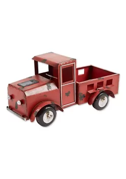 Summerfield Terrace Red Truck Solar Light Planter