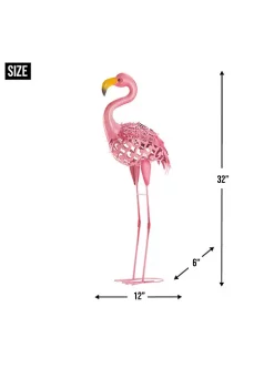 Summerfield Terrace Solar Lighted Flamingo Yard Art - Standing -Bella-Vita || Summerfield Terrace Shop Belk 1226