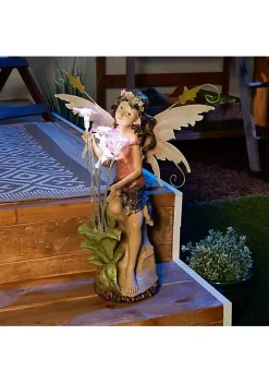 Summerfield Terrace Fairy with Flowers Solar Garden Light -Bella-Vita || Summerfield Terrace Shop Belk 1233