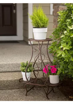 Summerfield Terrace Triple Hourglass Plant Stand -Bella-Vita || Summerfield Terrace Shop Belk 1242