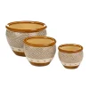 Summerfield Terrace Earth-Tone Trim Planter Trio -Bella-Vita || Summerfield Terrace Shop Belk 1245