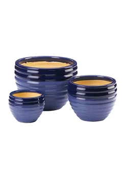 Summerfield Terrace Duo Blue Planters Trio -Bella-Vita || Summerfield Terrace Shop Belk 1272