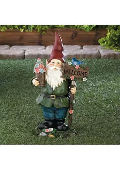 Summerfield Terrace Solar Welcome Gnome with Light-Up Bluebird 9 Summerfield Terrace Solar Welcome Gnome with Light-Up Bluebird -Bella-Vita || Summerfield Terrace Shop Belk 1301