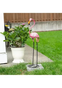 Summerfield Terrace Metal 3-Foot Flamingo Yard Art -Bella-Vita || Summerfield Terrace Shop Belk 1310
