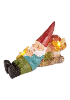 Summerfield Terrace Sleepy Gnome Solar Garden Light -Bella-Vita || Summerfield Terrace Shop Belk 1349