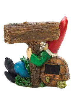 Summerfield Terrace Welcome Gnome Solar Statue -Bella-Vita || Summerfield Terrace Shop Belk 1352