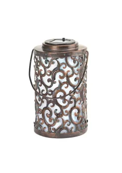 Summerfield Terrace Iron Swirls Solar Garden Lantern