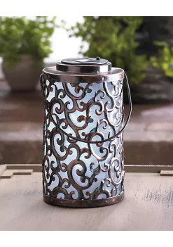 Summerfield Terrace Iron Swirls Solar Garden Lantern -Bella-Vita || Summerfield Terrace Shop Belk 1357