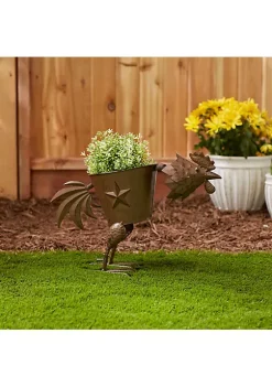 Summerfield Terrace Pecking Rooster Iron Planter -Bella-Vita || Summerfield Terrace Shop Belk 1380