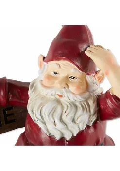 Summerfield Terrace Solar Gnome on Welcome Bench with Light-Up Jewels -Bella-Vita || Summerfield Terrace Shop Belk 1393
