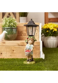 Summerfield Terrace Apple Basket Solar Street Light Statue -Bella-Vita || Summerfield Terrace Shop Belk 1395