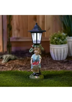 Summerfield Terrace Apple Basket Solar Street Light Statue -Bella-Vita || Summerfield Terrace Shop Belk 1396