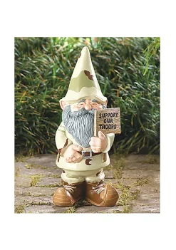 Summerfield Terrace Support Our Troops Garden Gnome -Bella-Vita || Summerfield Terrace Shop Belk 1414