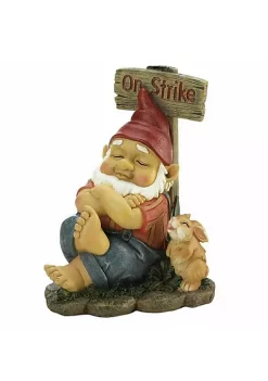 Summerfield Terrace Gnome On Strike Garden Figurine -Bella-Vita || Summerfield Terrace Shop Belk 1440