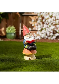 Summerfield Terrace Bookworm Gnome Solar Statue -Bella-Vita || Summerfield Terrace Shop Belk 1448