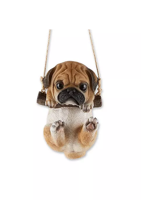 Summerfield Terrace Swinging Pug Puppy Decor 3 Summerfield Terrace Swinging Pug Puppy Decor