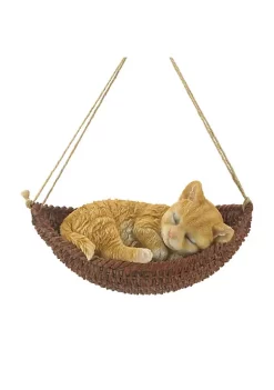 Summerfield Terrace Napping Kitten on Hammock Hanging Figurine -Bella-Vita || Summerfield Terrace Shop Belk 1494