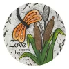 Summerfield Terrace Orange Dragonfly Love Blooms Here Cement Garden Stepping Stone -Bella-Vita || Summerfield Terrace Shop Belk 1520