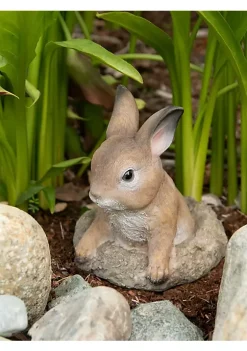 Summerfield Terrace Stone-Look Bunny Garden Sculpture -Bella-Vita || Summerfield Terrace Shop Belk 1534