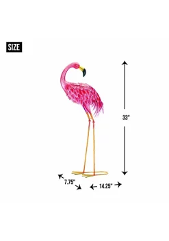 Summerfield Terrace Bright Flamingo Yard Art - Looking Back -Bella-Vita || Summerfield Terrace Shop Belk 964