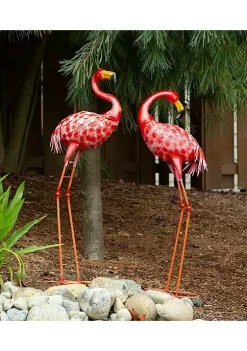 Summerfield Terrace Bright Flamingo Yard Art - Looking Back -Bella-Vita || Summerfield Terrace Shop Belk 965