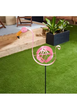 Summerfield Terrace Twirling Metal Pink Flamingo Garden Stake -Bella-Vita || Summerfield Terrace Shop Belk 978